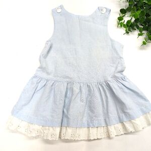 Vintage Little Evie Spring Blue Tank Dress